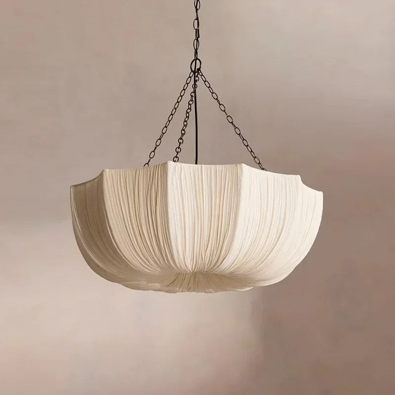 KumoWabi Lampada a Sospensione in Tessuto Giapponese Wabi-Sabi
