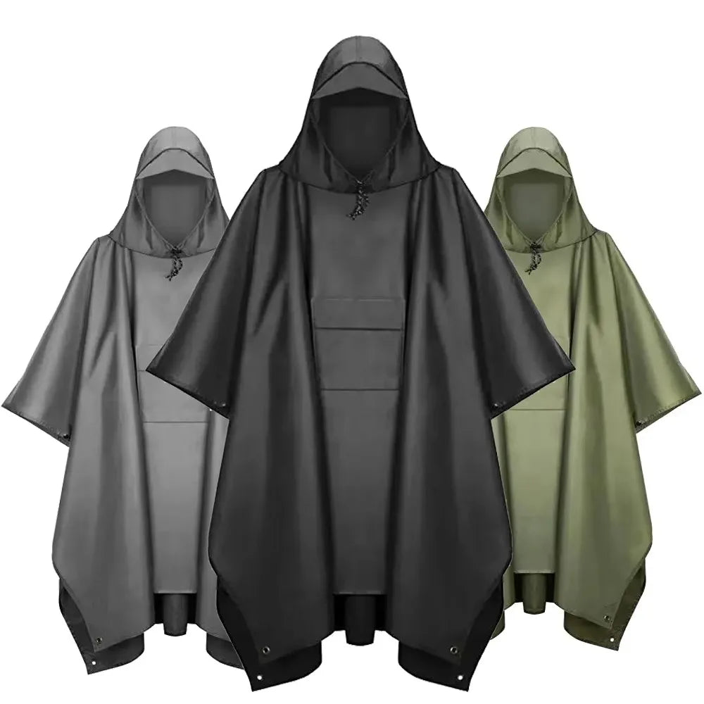 Poncho da Uomo Impermeabile – Antivento e Pieghevole per Attività Outdoor