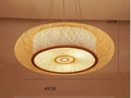 BambuLoom Grace: Lampada a Sospensione in Rattan e Bambù Fatta a Mano