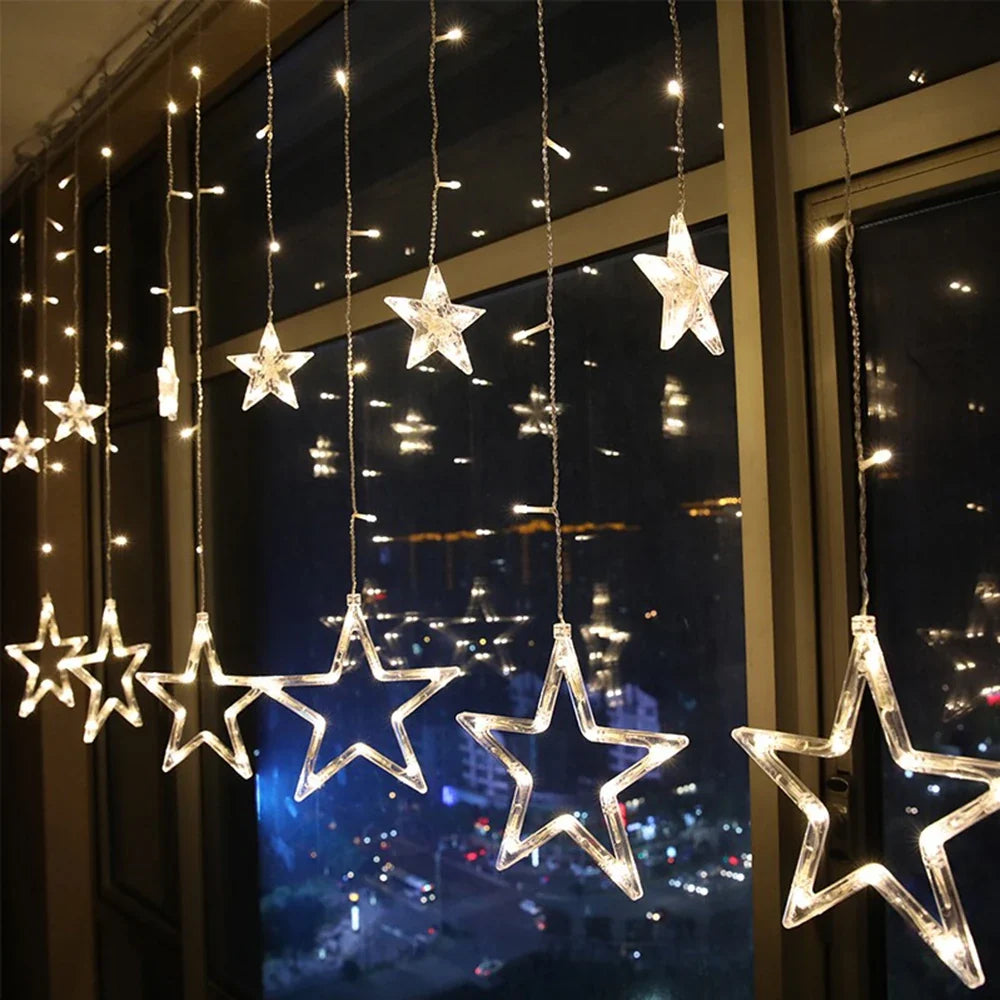 StellaGlow 3.5M LED Luce a Catena di Cristallo di Ghiaccio