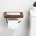 WoodGuard - Elegante porta rotolo di carta igienica in legno per le tue cose essenziali