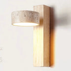 AureaCave Wabi-Sabi Lampada da Parete in Travertino