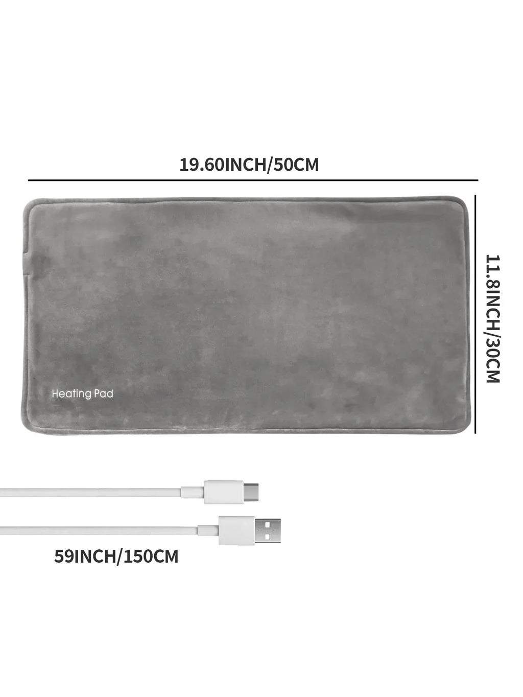 Mini Coperta Riscaldata con USB 5V – Cuscino Elettrico Riscaldante 50 x 30 cm