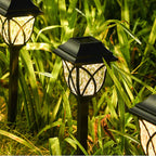 Lampada solare da esterno con charme naturale