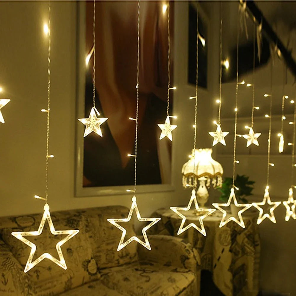 StellaGlow 3.5M LED Luce a Catena di Cristallo di Ghiaccio