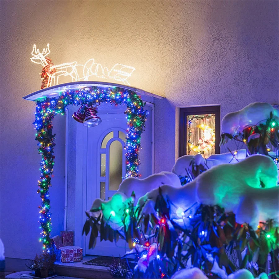 GLOWLINE – 10M-100M Catena di Luci LED Impermeabile con 8 Modalità