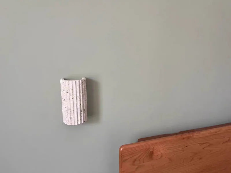 TerraLume Wabi-Sabi Travertino Lampada da Parete LED