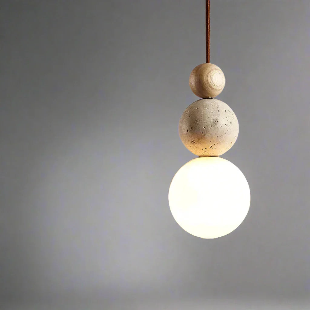 Lampada a sospensione minimalista a forma sferica