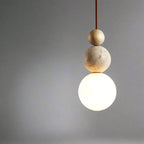 Lampada a sospensione minimalista a forma sferica