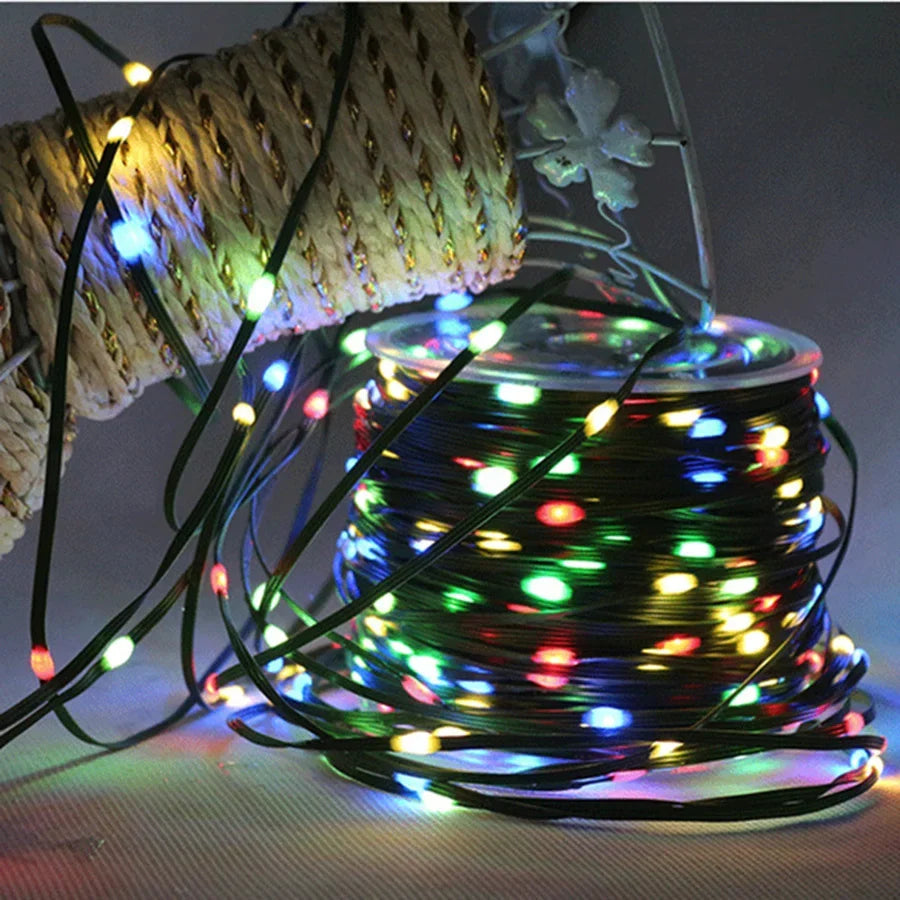 GLOWLINE – 10M-100M Catena di Luci LED Impermeabile con 8 Modalità