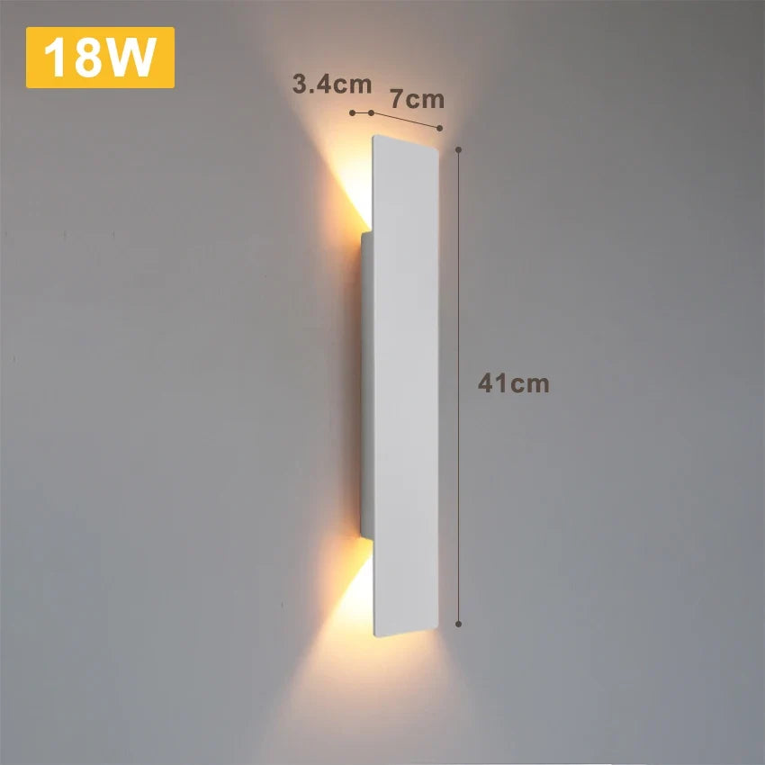 LumaShield Duo – Lampada da Parete LED Nera & Bianca
