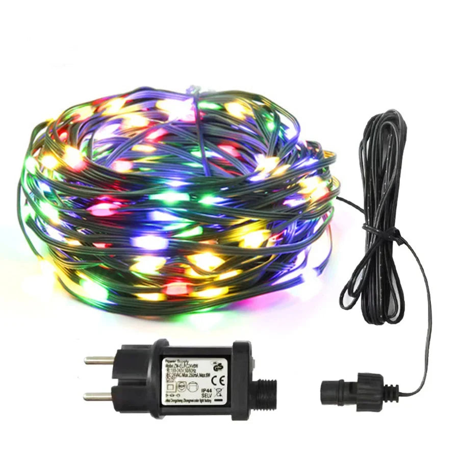 GLOWLINE – 10M-100M Catena di Luci LED Impermeabile con 8 Modalità