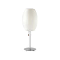 Sicon Lampada da Tavolo – Polimero & Acciaio – Bianco – E26/E27 – Lampada LED da Tavolo Moderna per Ambienti Eleganti
