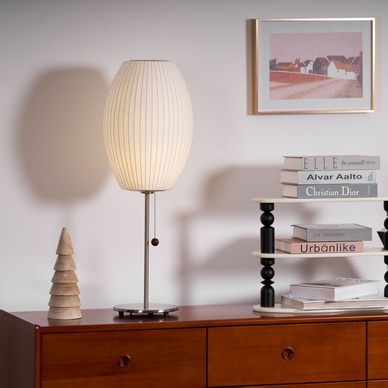 Sicon Lampada da Tavolo – Polimero & Acciaio – Bianco – E26/E27 – Lampada LED da Tavolo Moderna per Ambienti Eleganti