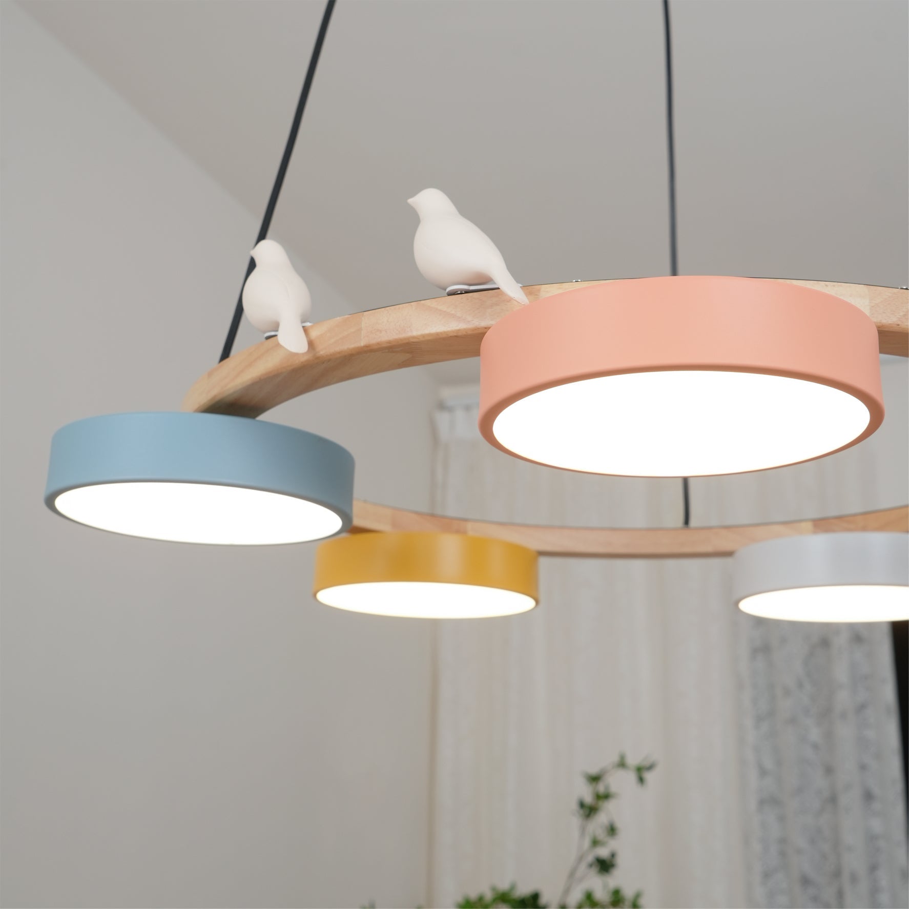Lampadario Uccello Cliff Rotondo