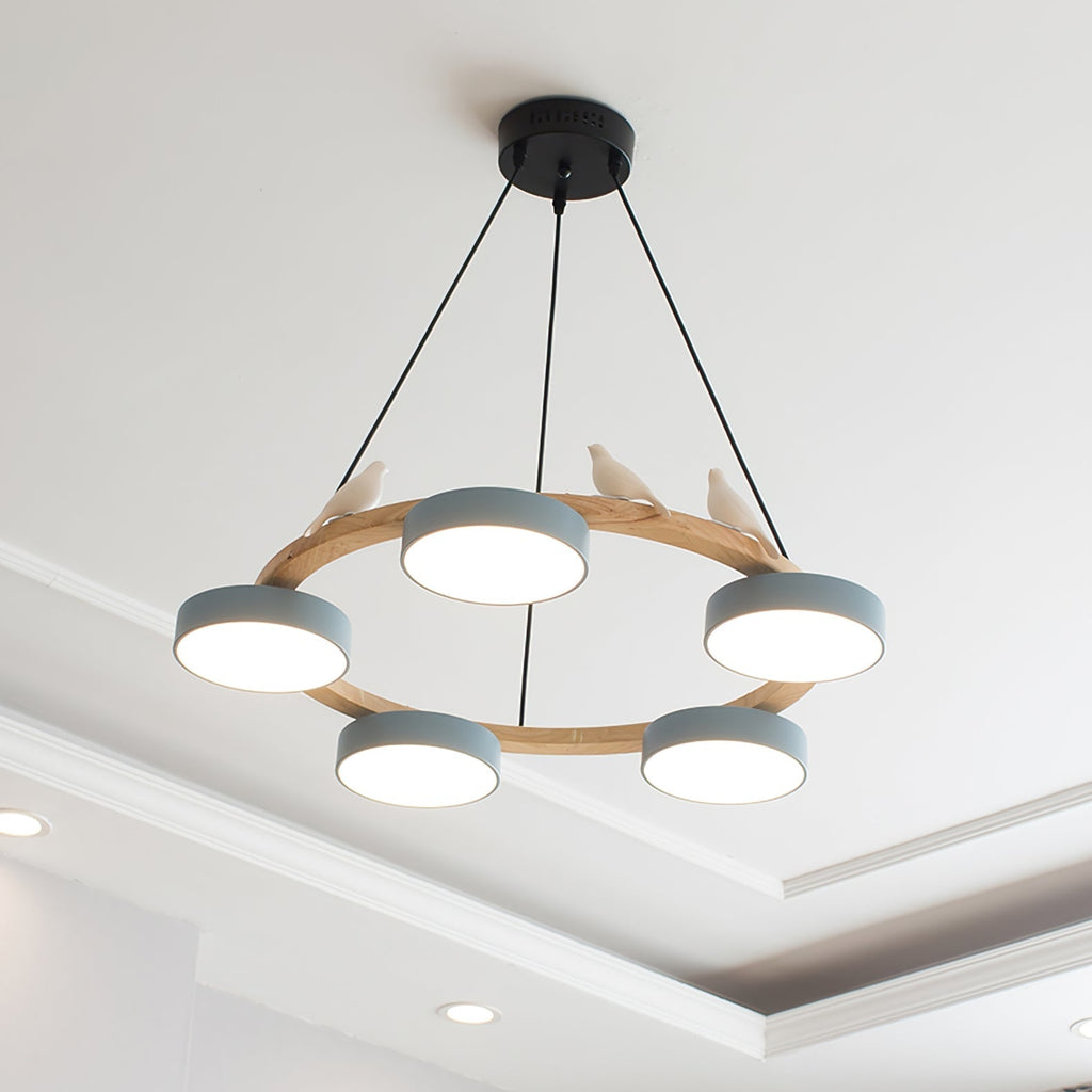 Lampadario Uccello Cliff Rotondo