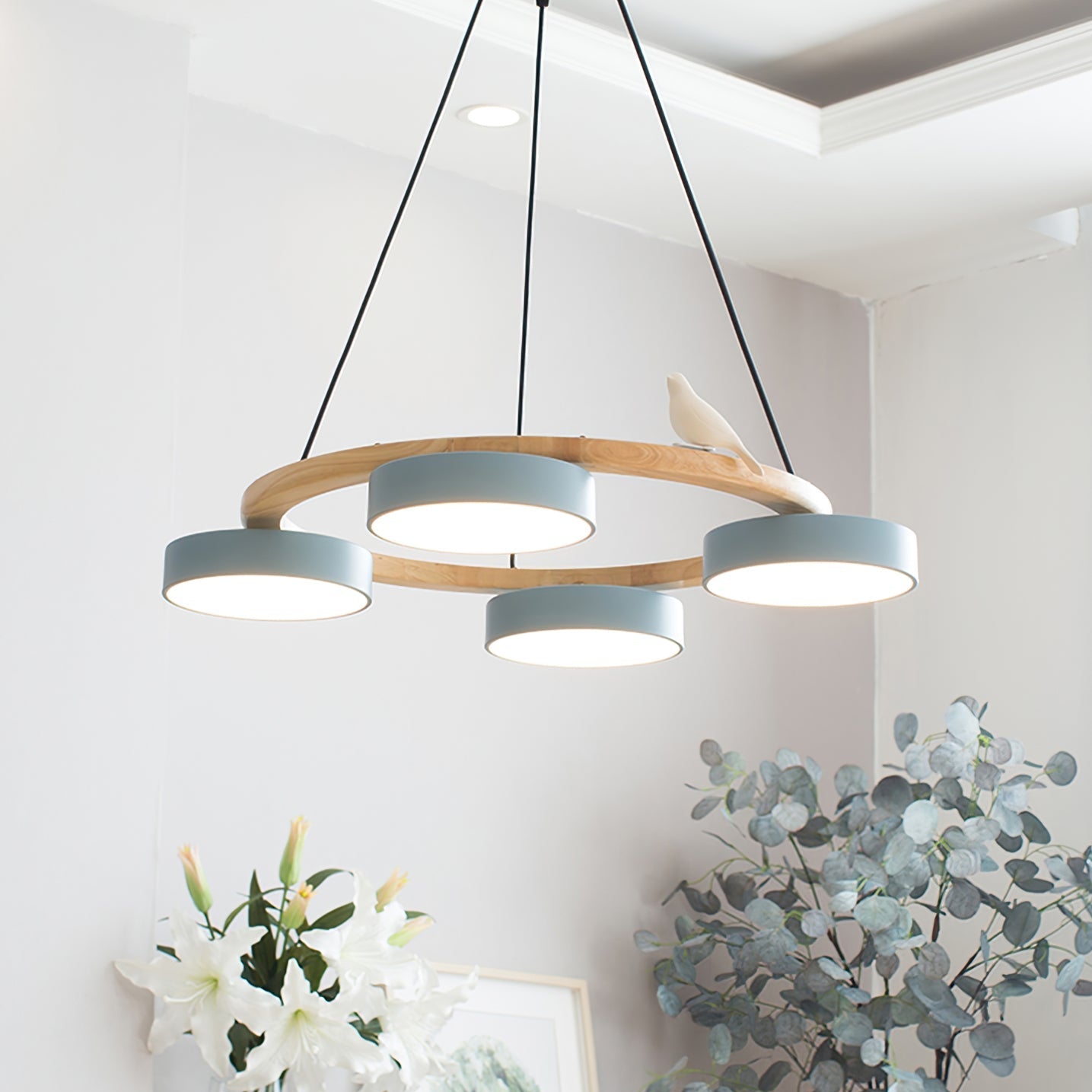 Lampadario Uccello Cliff Rotondo