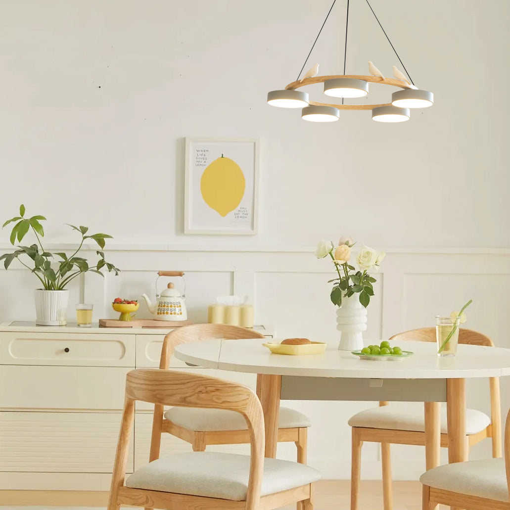 Lampadario Uccello Cliff Rotondo