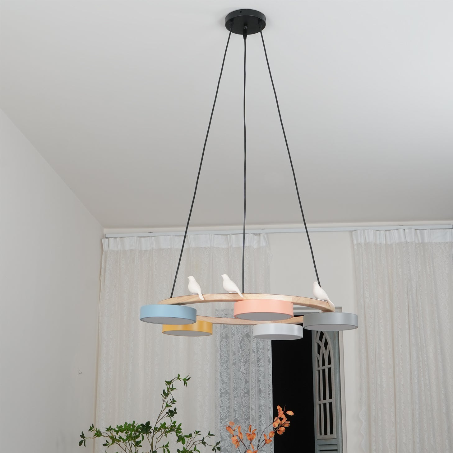 Lampadario Uccello Cliff Rotondo