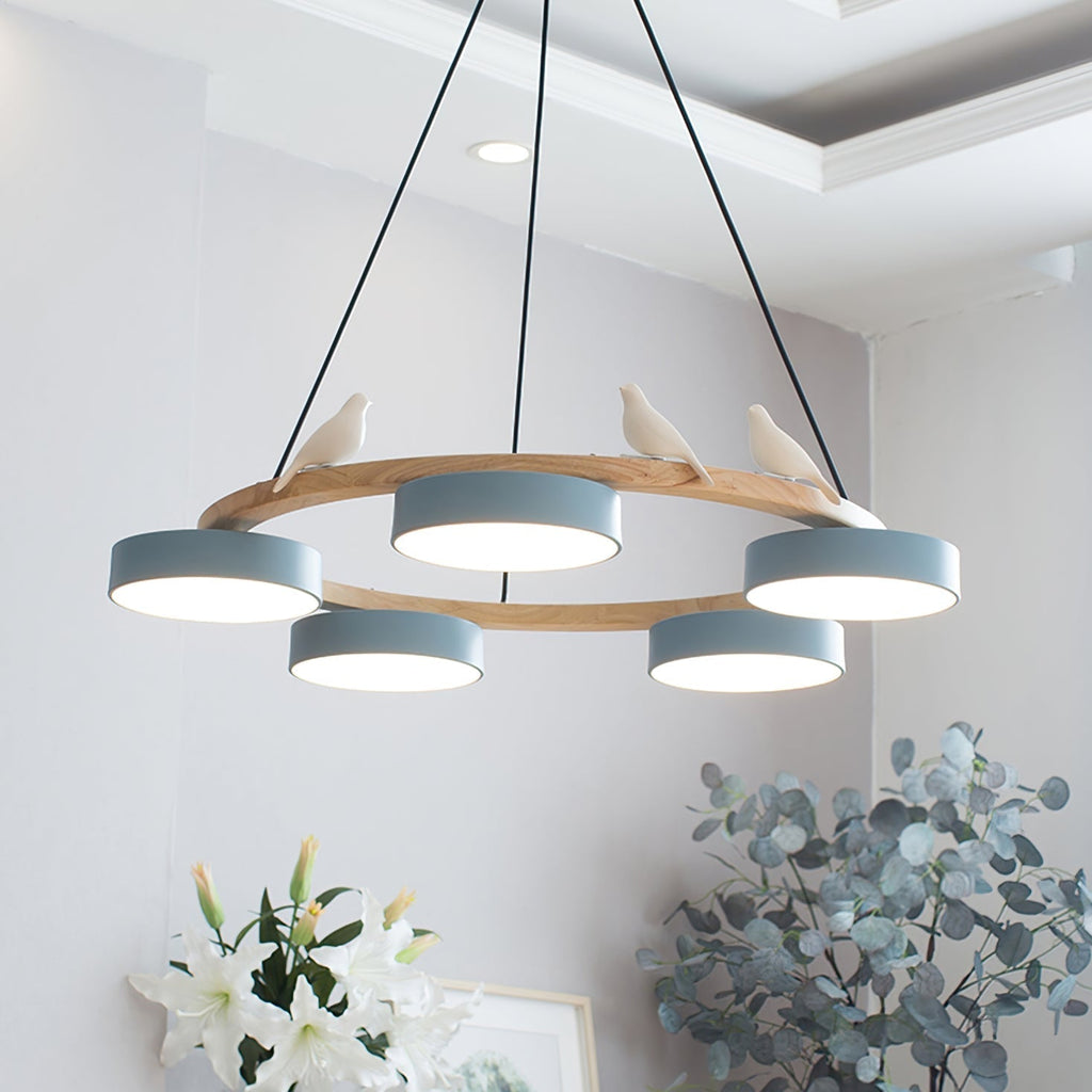 Lampadario Uccello Cliff Rotondo