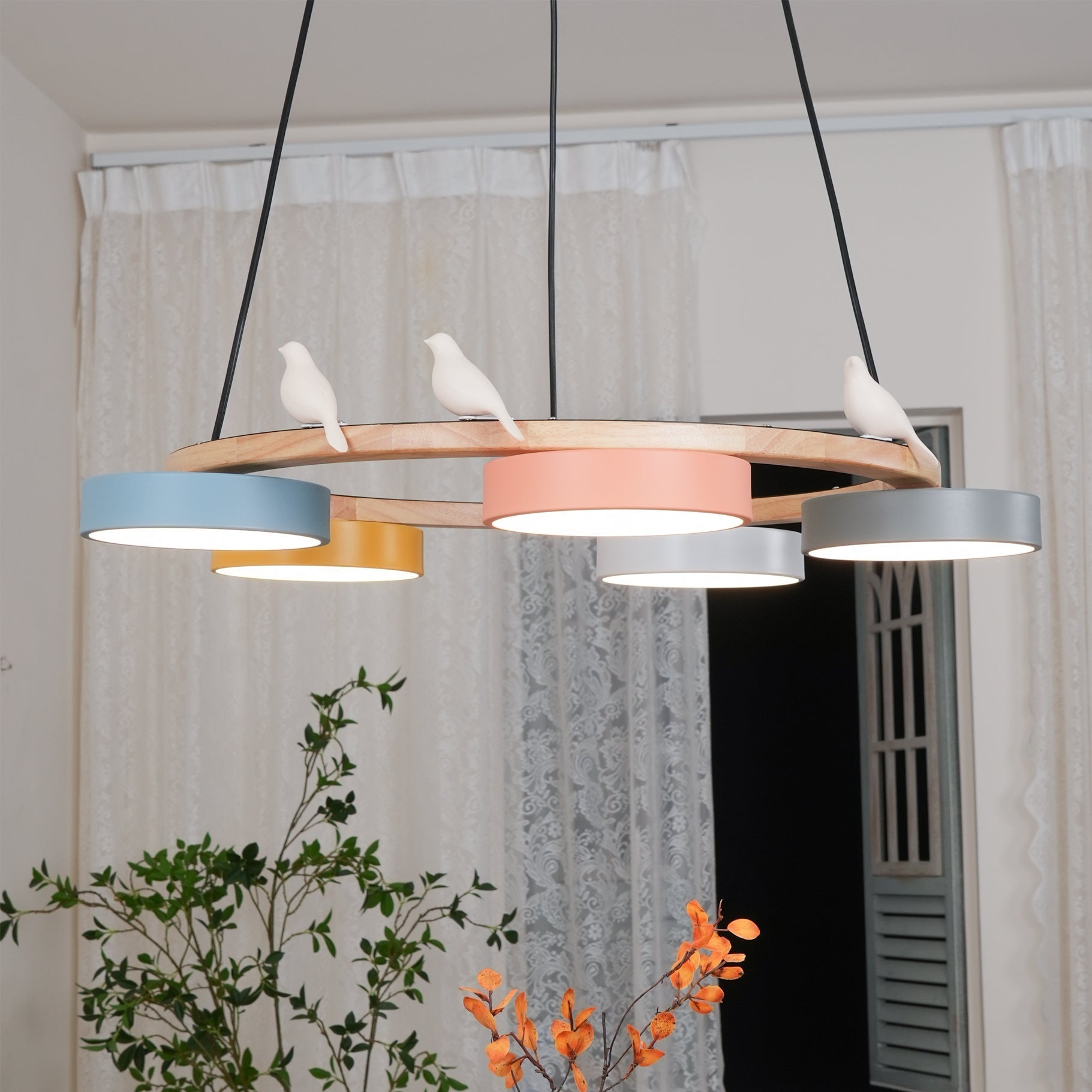 Lampadario Uccello Cliff Rotondo