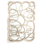Specchio Frontale Swirl Argento