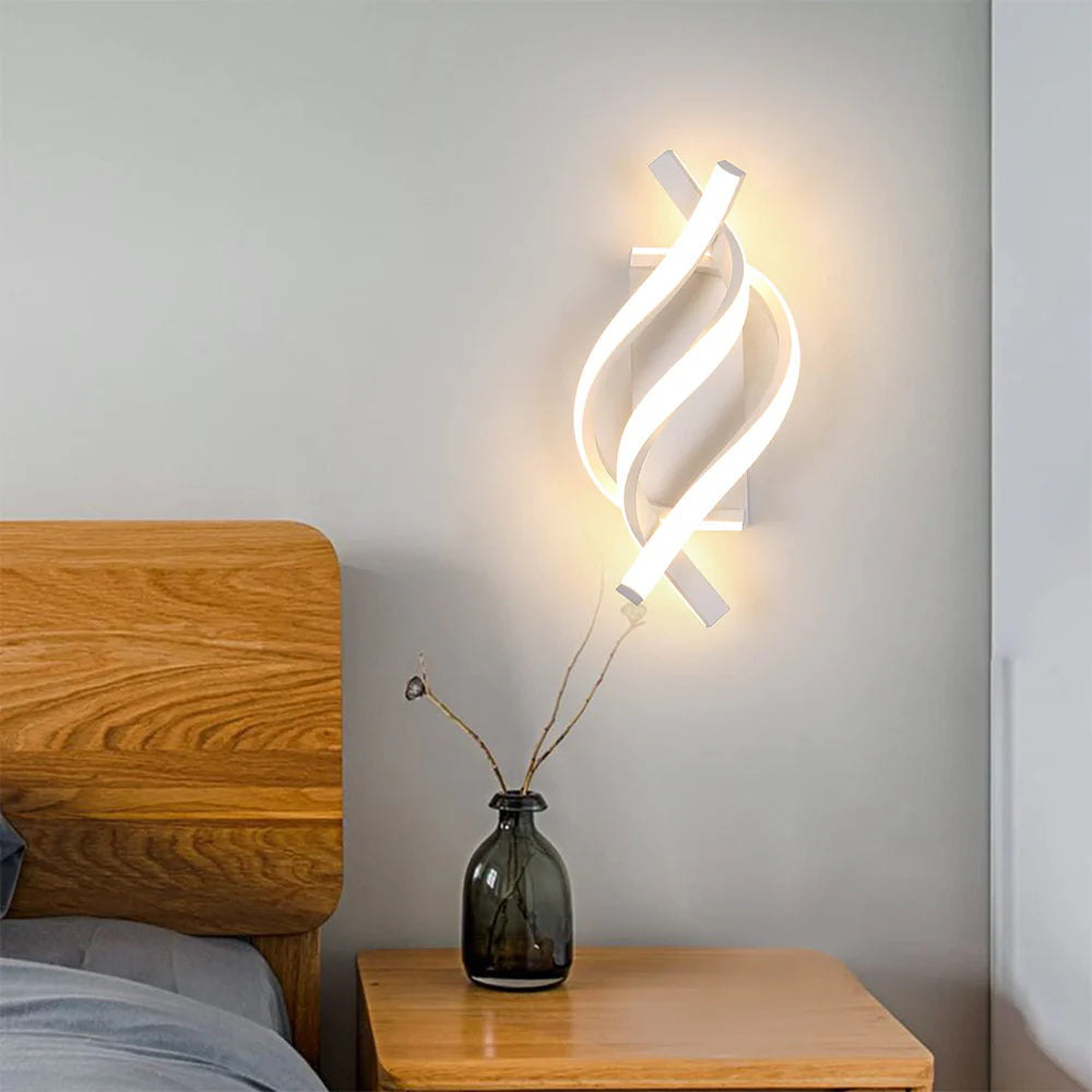 Moderna Lampada da Parete Creativa a Spirale