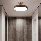 Sinton Lampada da soffitto – Ferro – Aspetto legno/Oro – Ø40/Ø50 cm – Design elegante per il soggiorno
