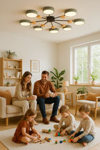 Lampada da soffitto LED scandinava | Design luminoso moderno ramificato