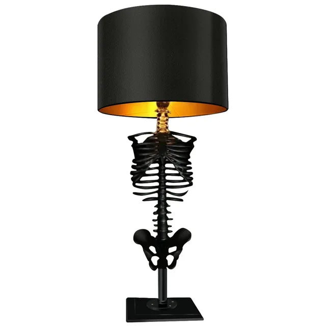Lampada da Tavolo Gotica Scheletro | Design Artistico Fatti a Mano
