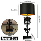 Lampada da Tavolo Gotica Scheletro | Design Artistico Fatti a Mano