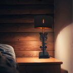 Lampada da Tavolo Gotica Scheletro | Design Artistico Fatti a Mano