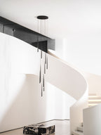 Lampadario a cono sottile