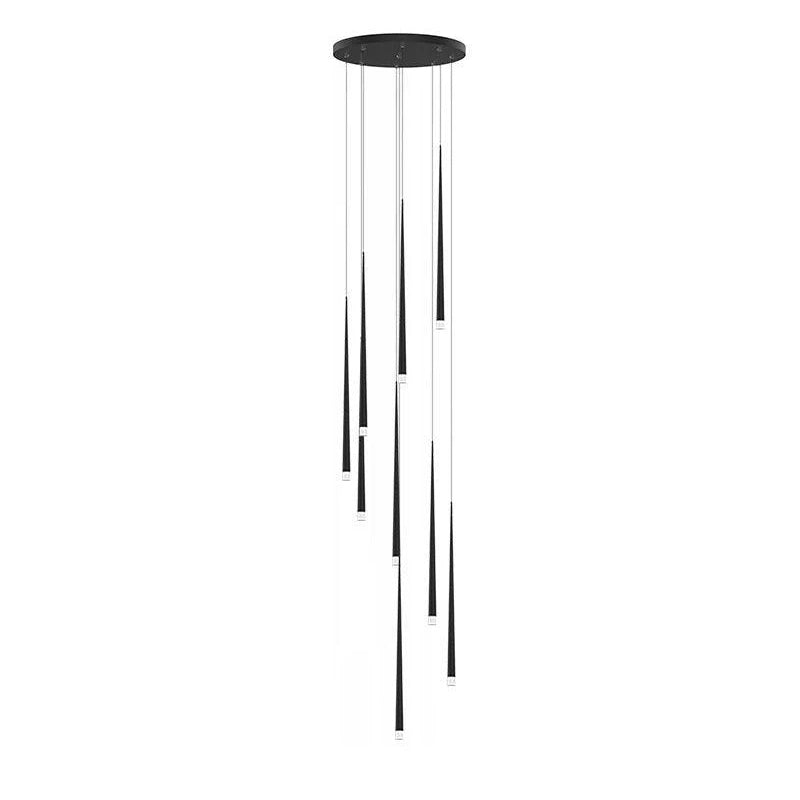 Lampadario a cono sottile