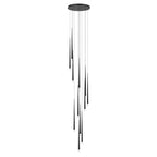 Lampadario a cono sottile