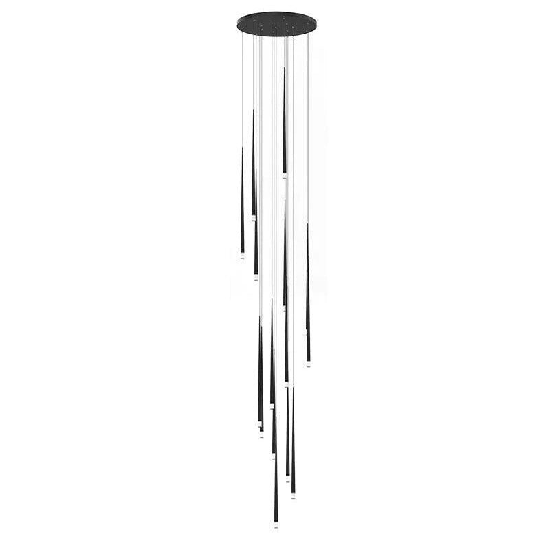 Lampadario a cono sottile