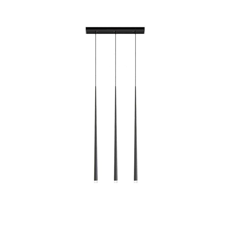 Lampadario a cono sottile