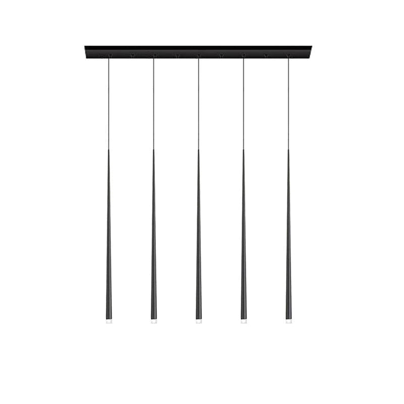 Lampadario a cono sottile