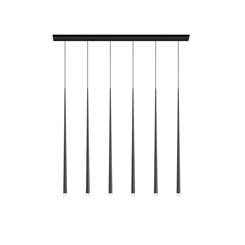 Lampadario a cono sottile