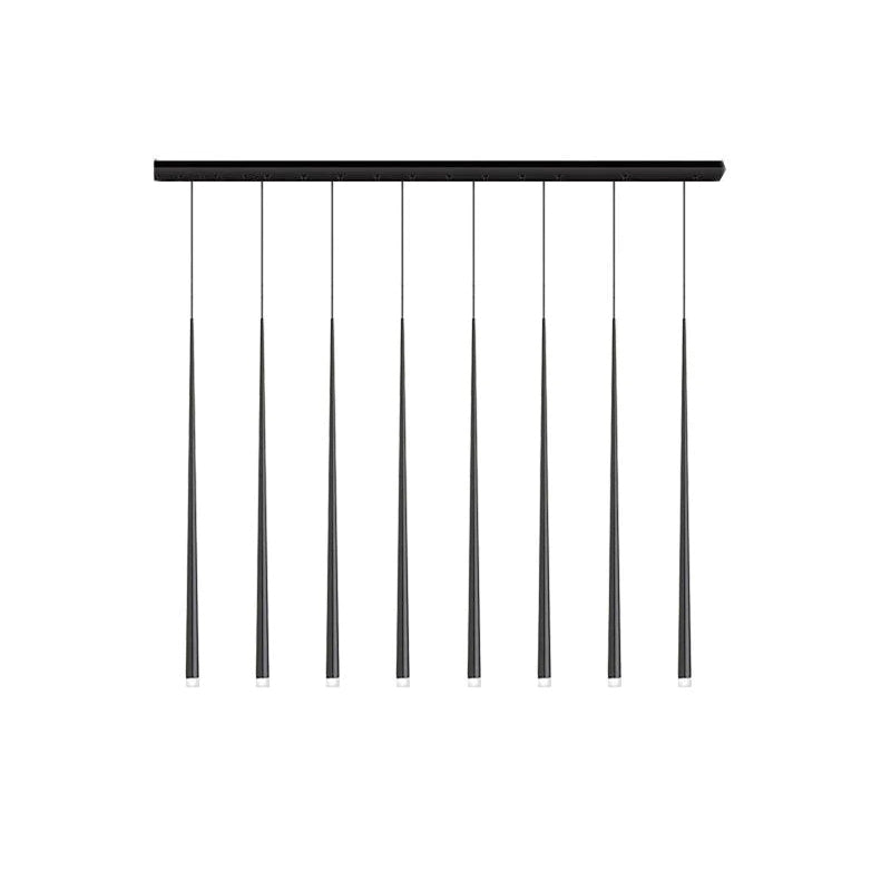 Lampadario a cono sottile