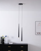 Lampadario a cono sottile