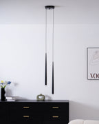 Lampadario a cono sottile