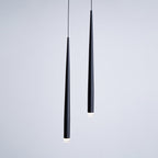 Lampadario a cono sottile
