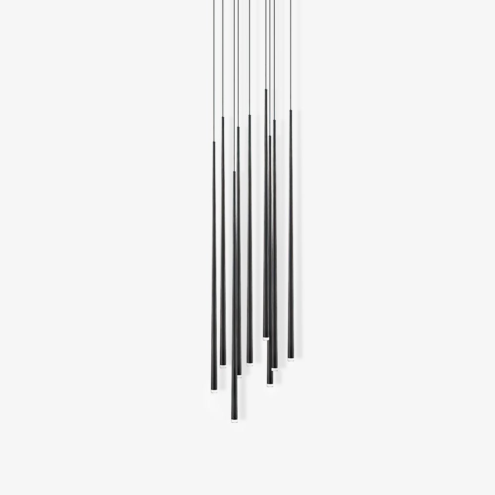 Lampadario a cono sottile