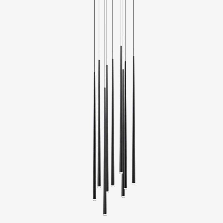Lampadario a cono sottile
