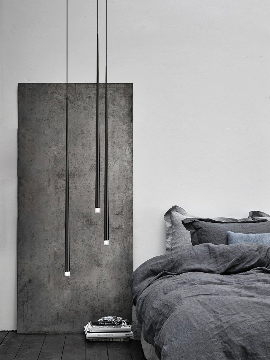 Lampadario a cono sottile