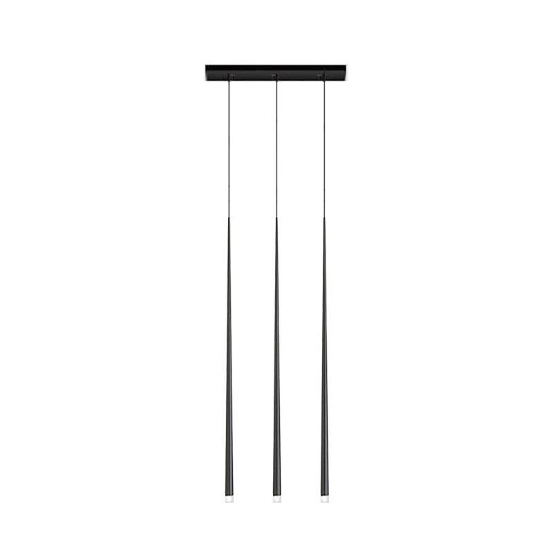 Lampadario a cono sottile