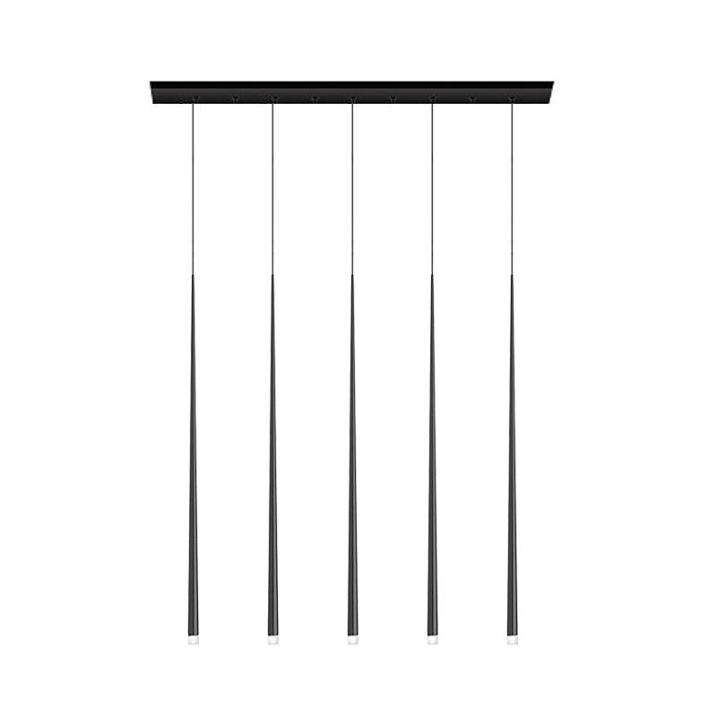 Lampadario a cono sottile