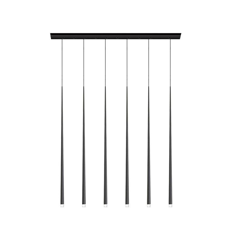 Lampadario a cono sottile