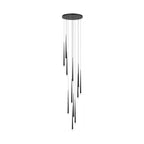 Lampadario a cono sottile